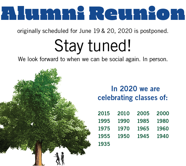 Alumni reunion ad becoming