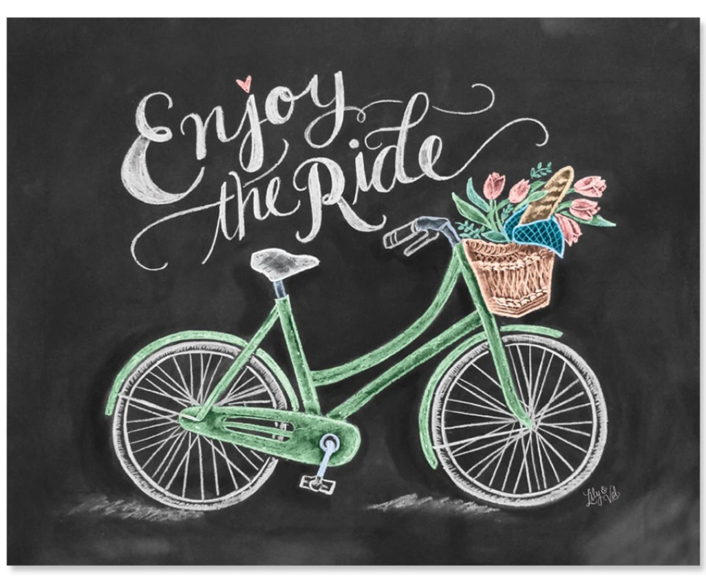 search chalk art bicycle