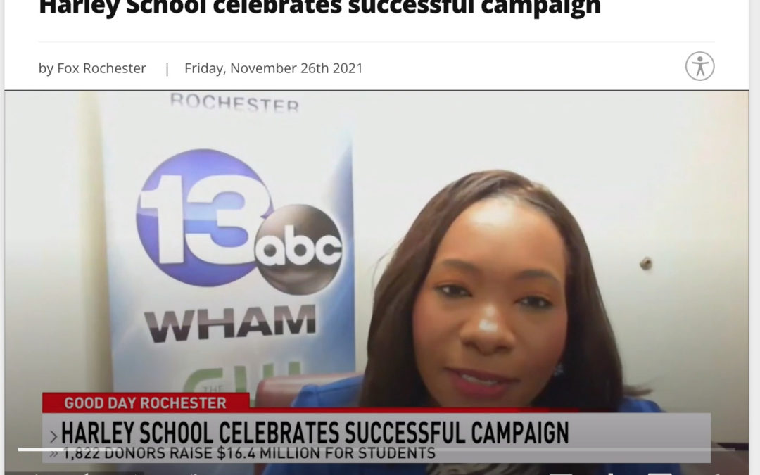 Good Day Rochester Coverage: Harley School Celebrates Successful Campaign