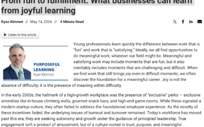 Dr. Kimmet in the RBJ: From fun to fulfillment: What businesses can learn from joyful learning